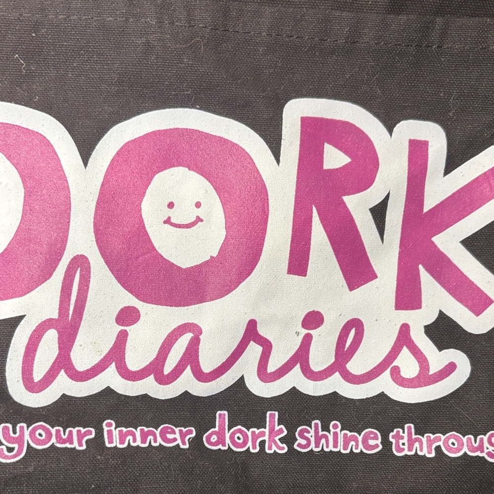 Dork Diaries Book Messenger Bag Y2K Black Vintage Adjustable Strap Crossbody